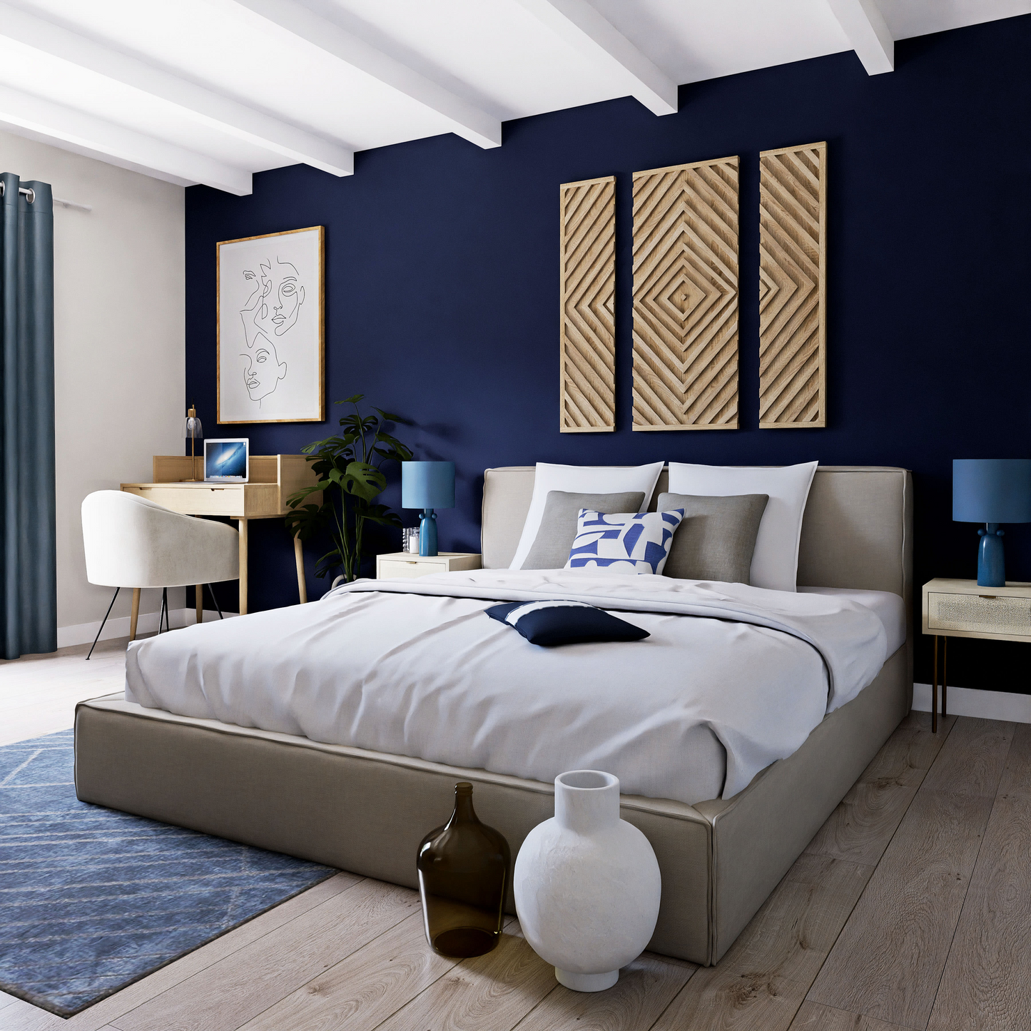 Lit Japandi beige 160x200 – Aspleen