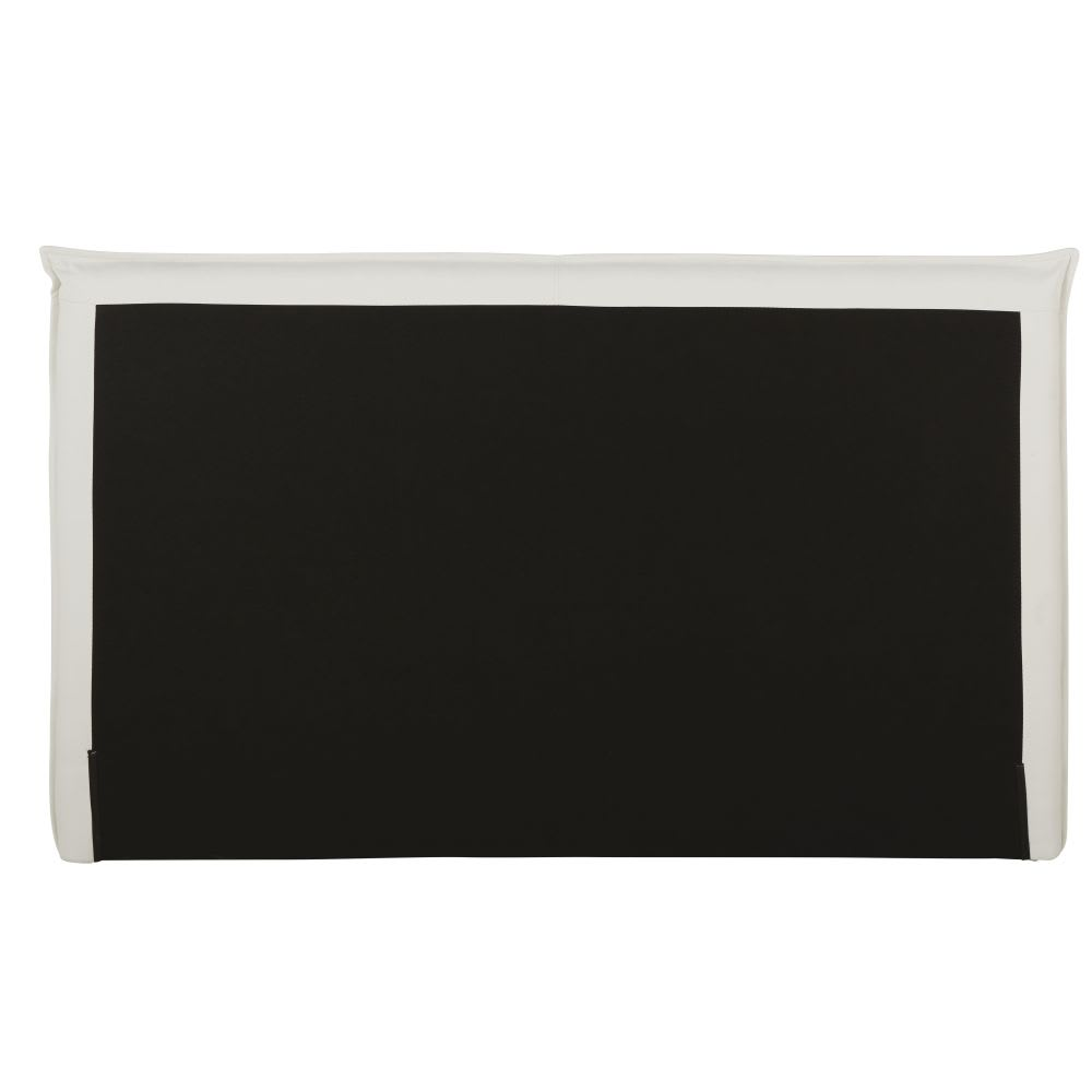 Lit Coffre Japandi blanc en bois de peuplier 160x200 sommier à lattes – Pillow