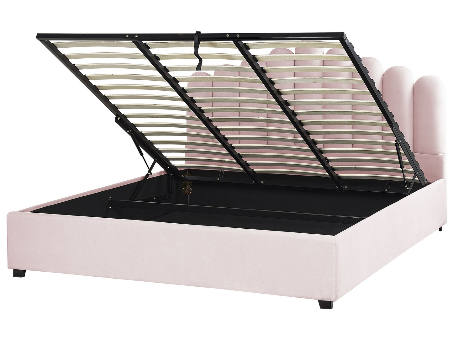 Lit Double Japandi en Tissu Blanc 180x200 – Vincennes