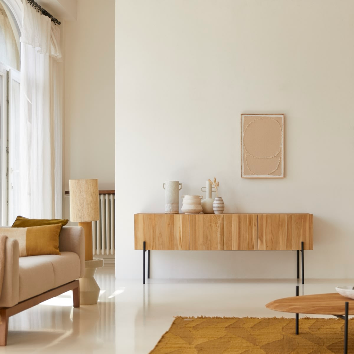 Meuble TV Japandi en teck massif 170 cm – Honorine