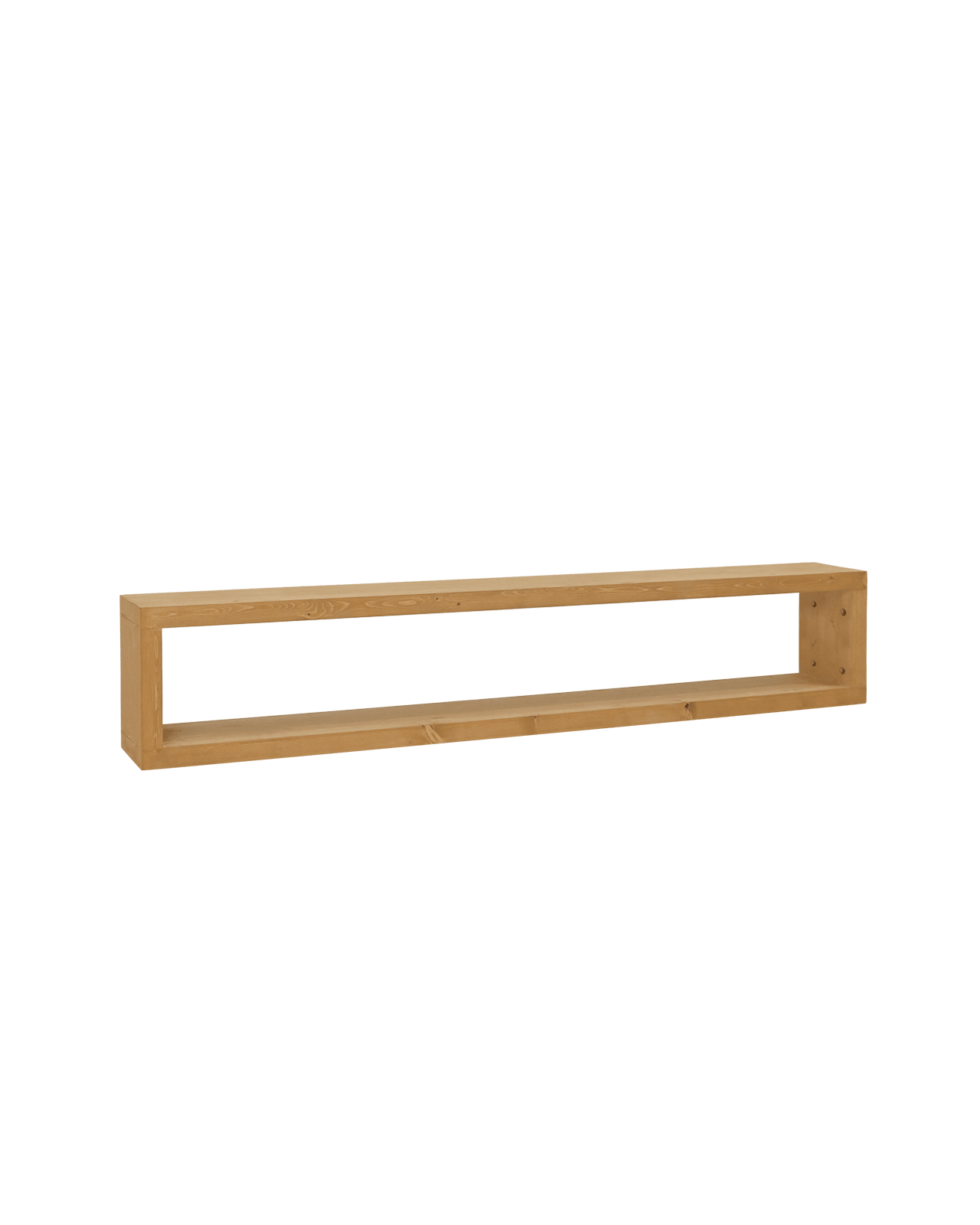 Meuble TV Japandi en bois de sapin marron 160x30cm – Denver
