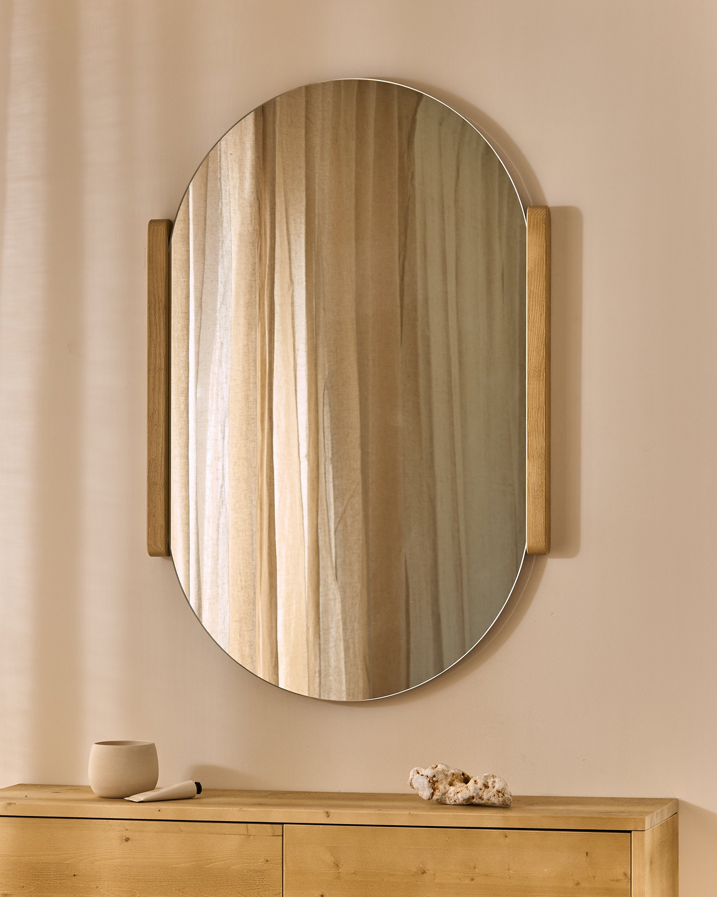 Miroir Japandi en bois 90 cm – Dena