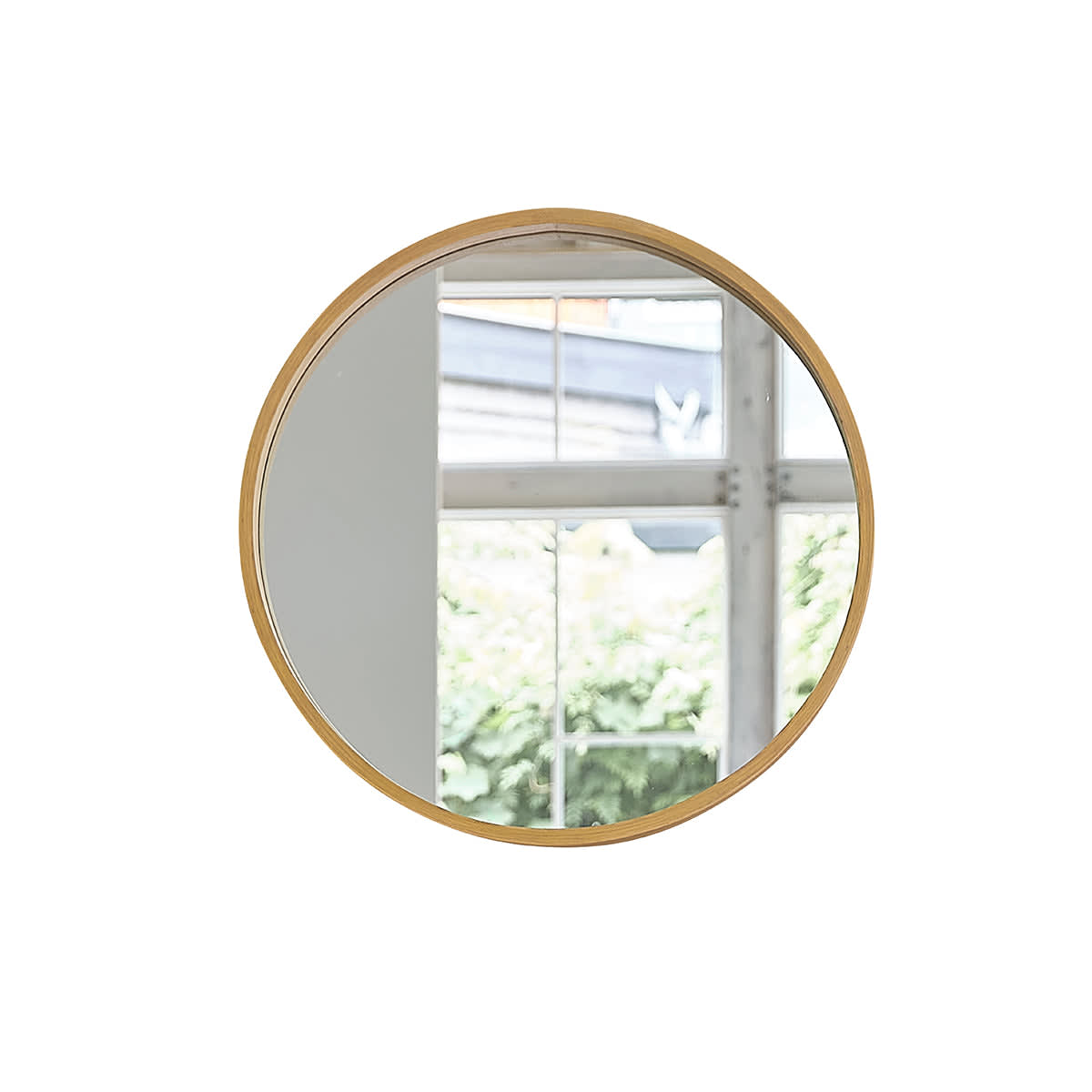 Miroir Rond Japandi en Chêne Massif – Ernest