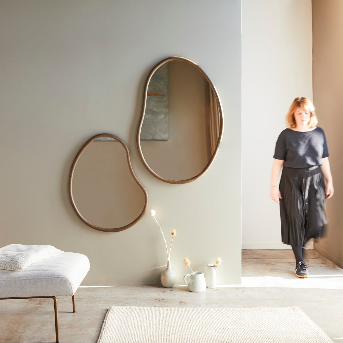 Miroir Japandi en mindi 85x65 cm – Dim