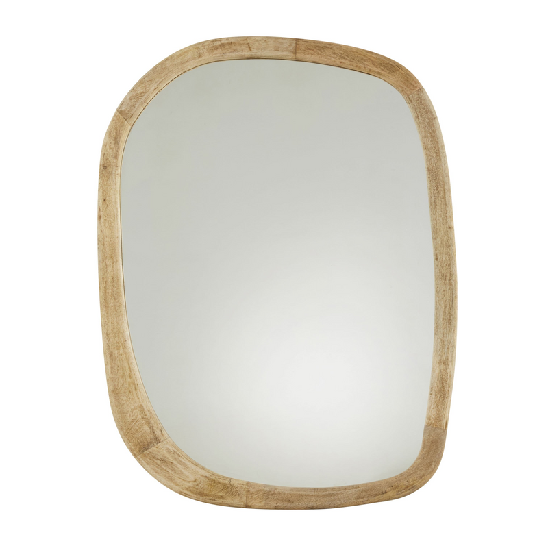 Miroir Japandi organique en bois de manguier 95x120 – FOHAD