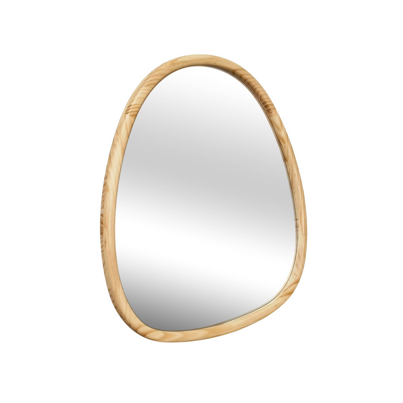 Miroir Organique Japandi en Sapin 55 cm - Charlie