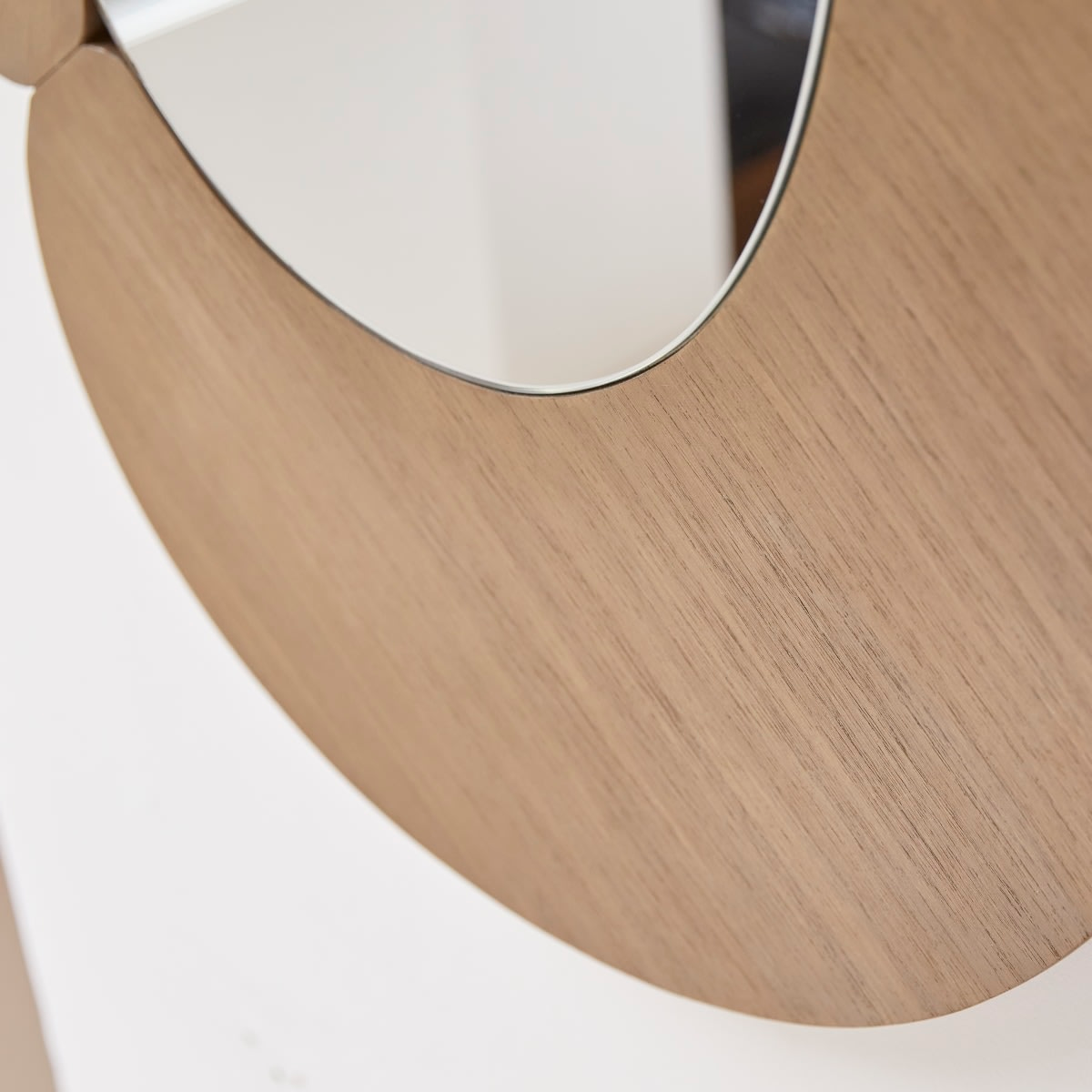 Miroir Ovale Japandi en Mindi Clair 115x75 cm – Eda