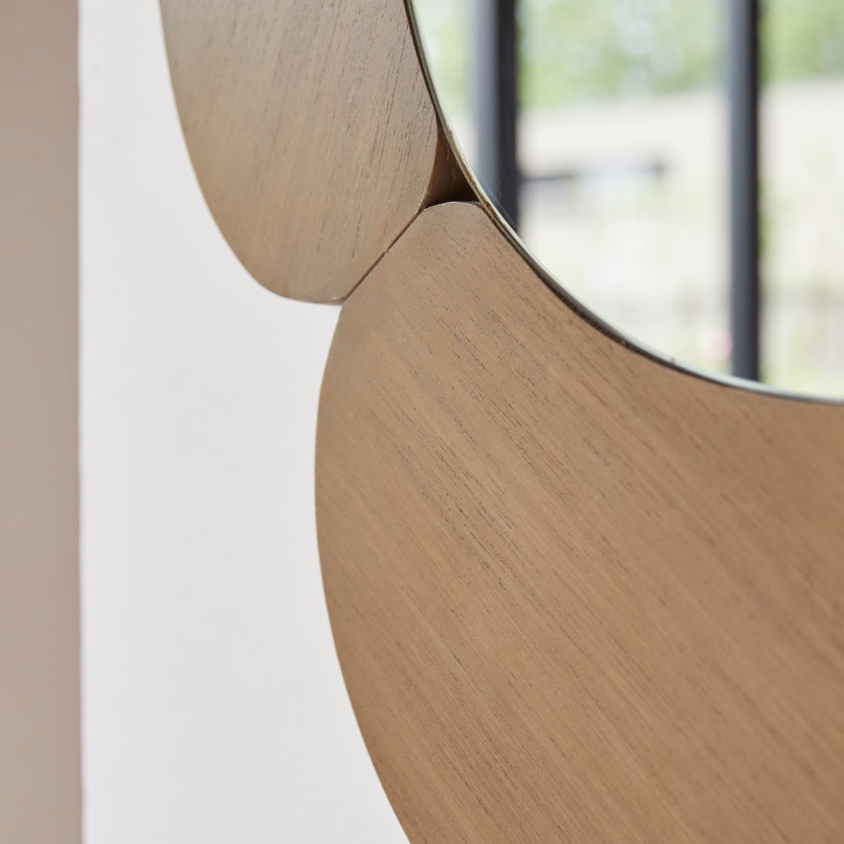 Miroir Ovale Japandi en Mindi Clair 115x75 cm – Eda