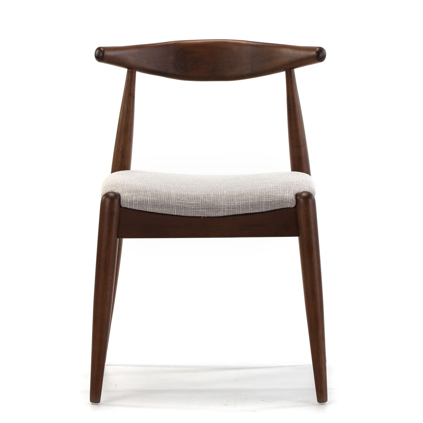 Chaises Japandi en bois massif couleur noyer x2 – CORZO
