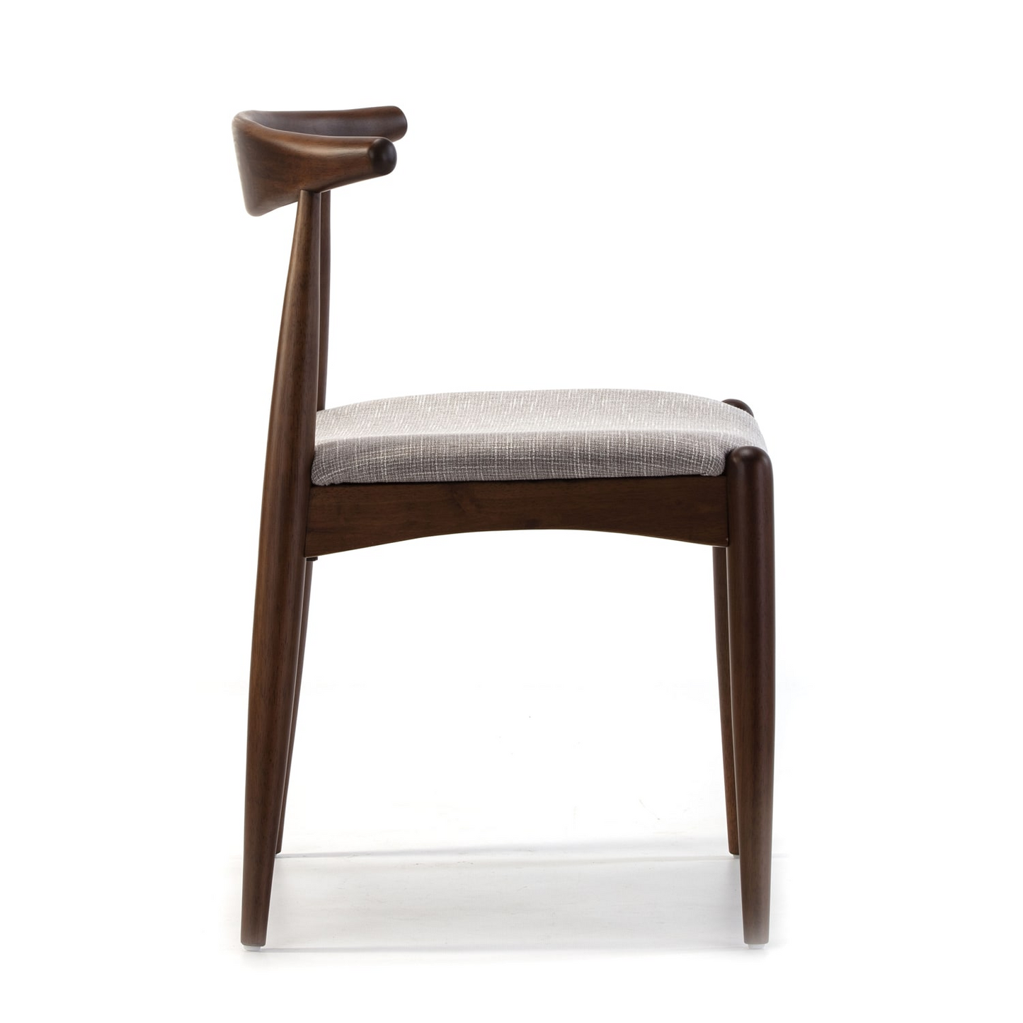Chaises Japandi en bois massif couleur noyer x2 – CORZO