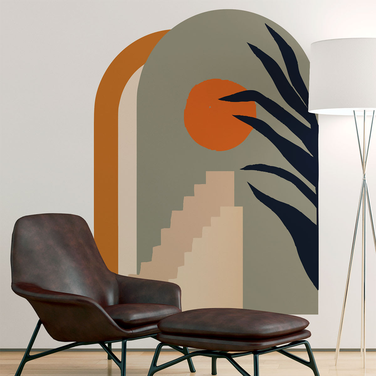 Papier Peint Arche Japandi désertique 127x90cm – Arche Desértique