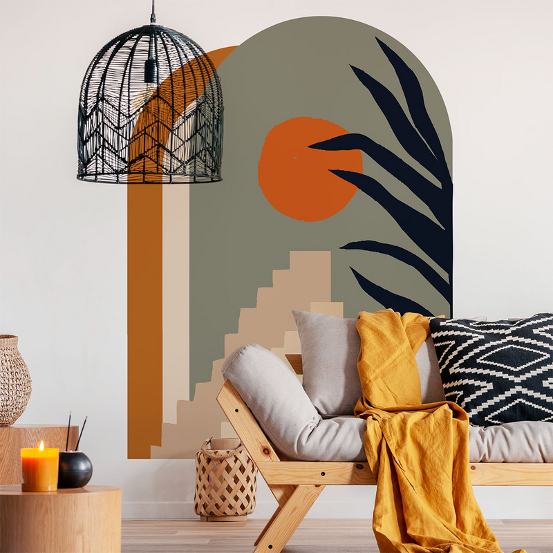 Papier Peint Arche Japandi désertique 127x90cm – Arche Desértique