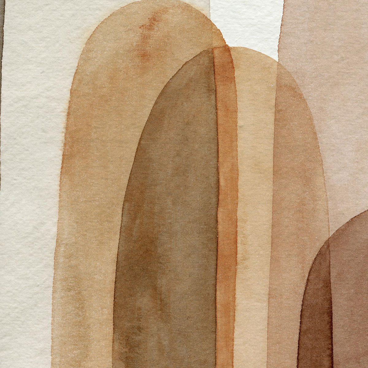 Papier Peint Japandi graphique arches terracotta 260x270 cm – Nom du Produit