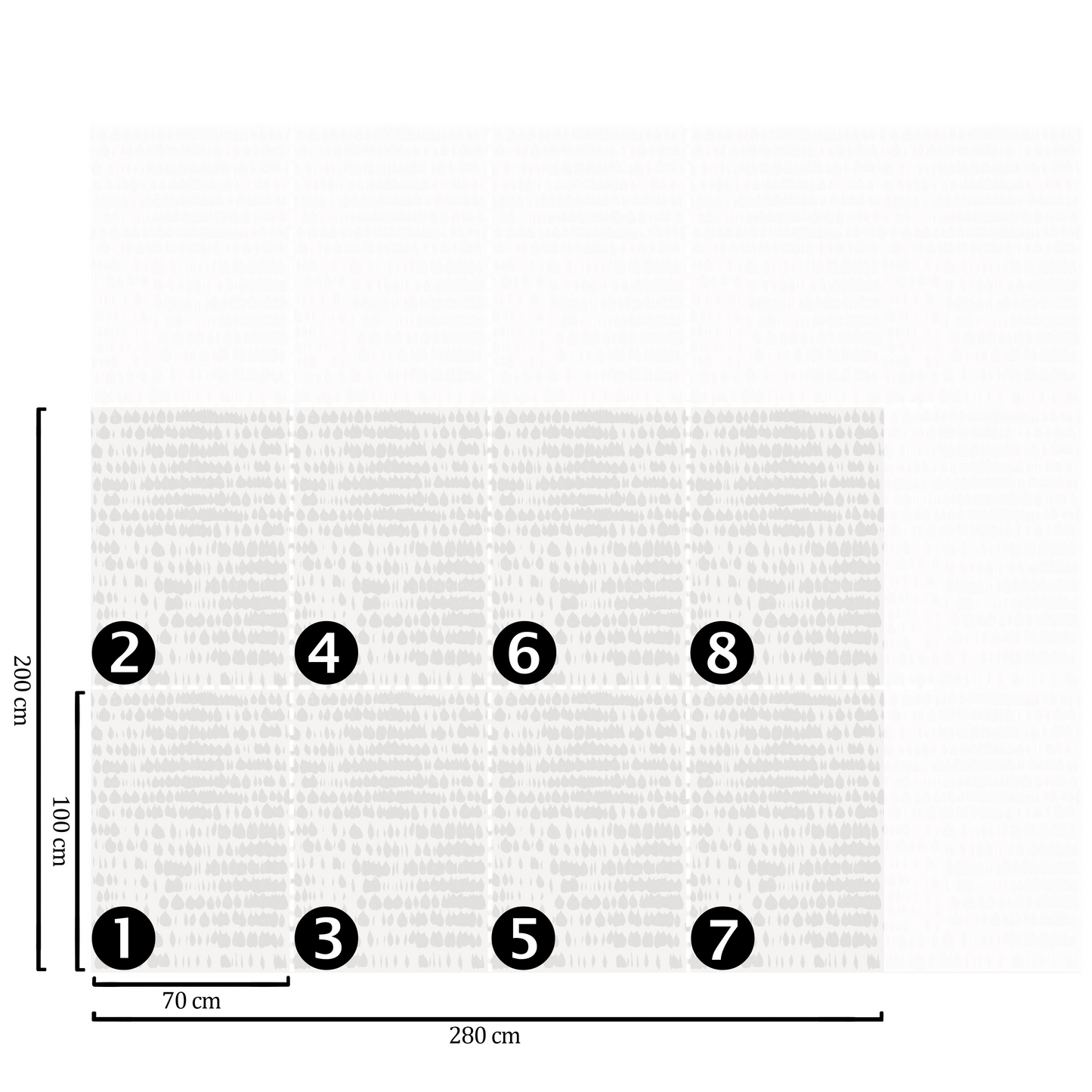 Papier Peint Blanc Gris Japandi Véritable 200x280cm – Moderne
