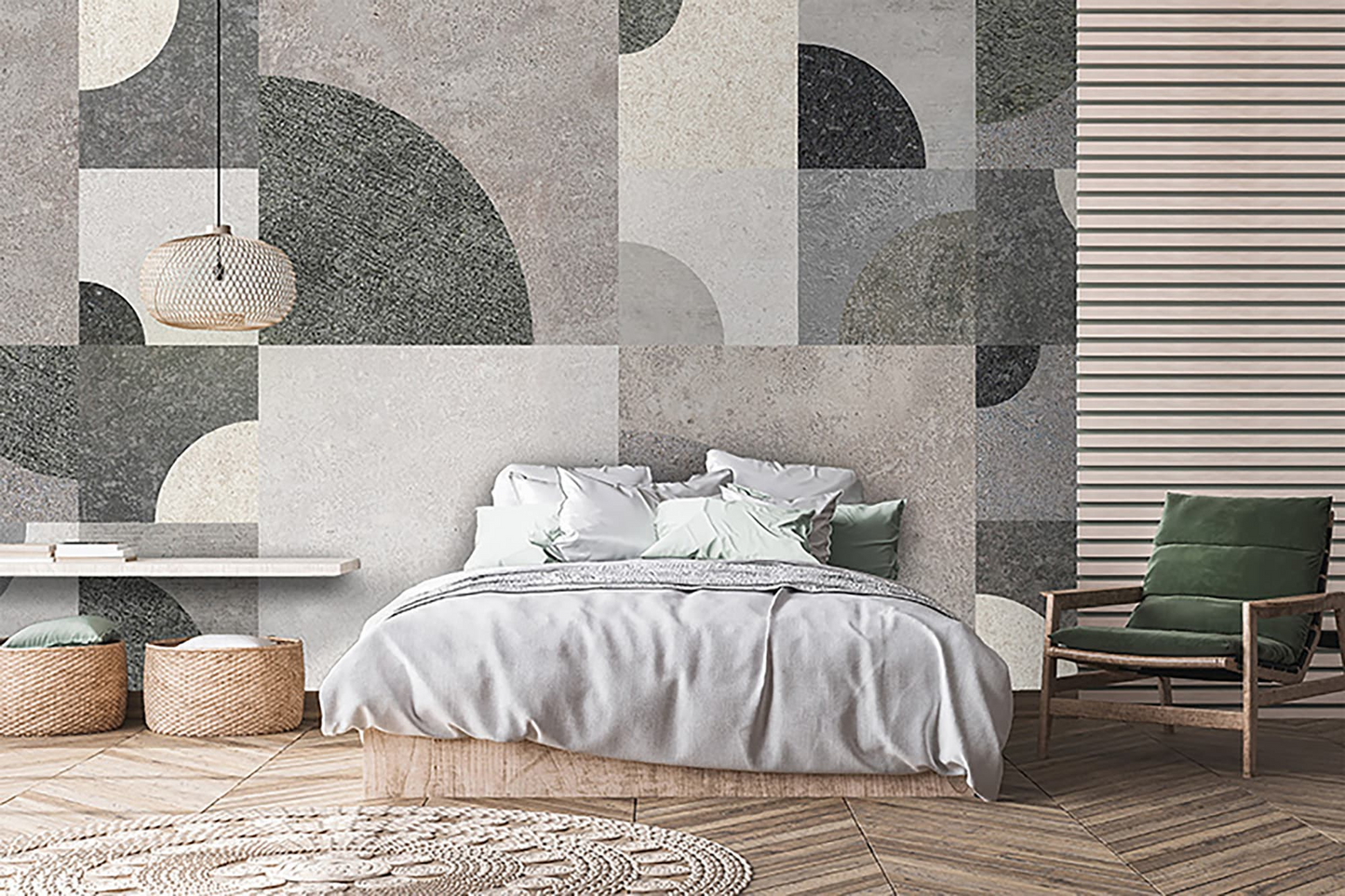 Papier Peint Japandi Seventies haut de gamme 250x700 cm – Seventies