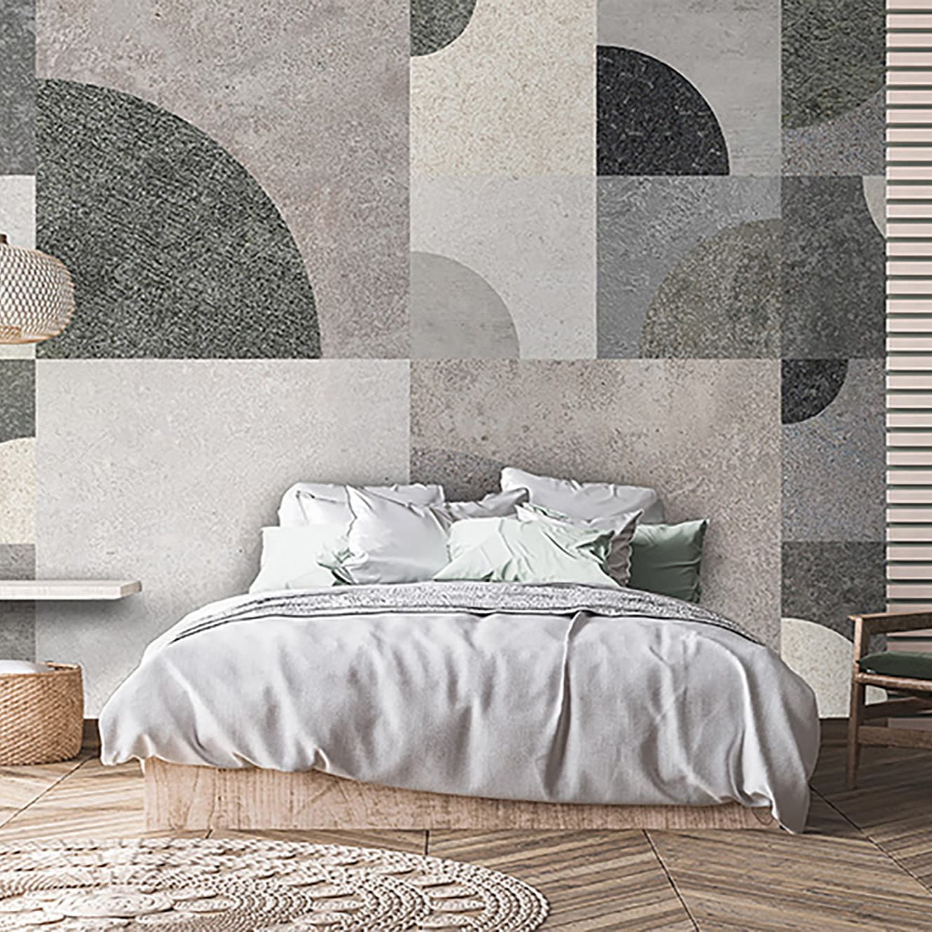 Papier Peint Japandi Seventies haut de gamme 250x700 cm – Seventies