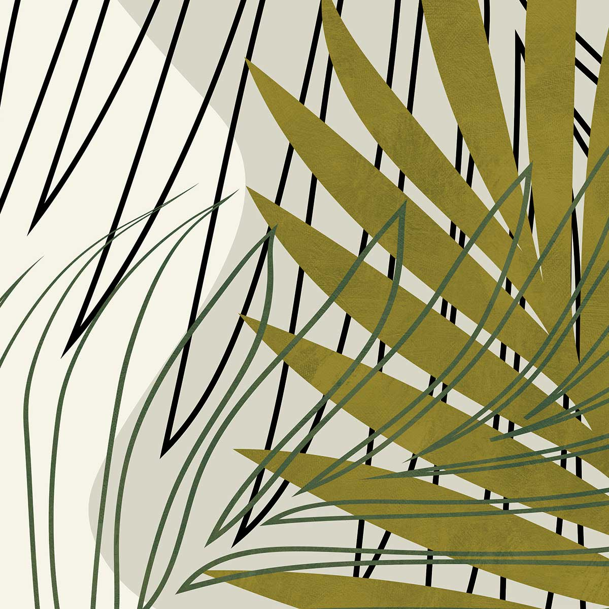 Papier Peint Japandi tropical 208x270 cm – Nom du Produit