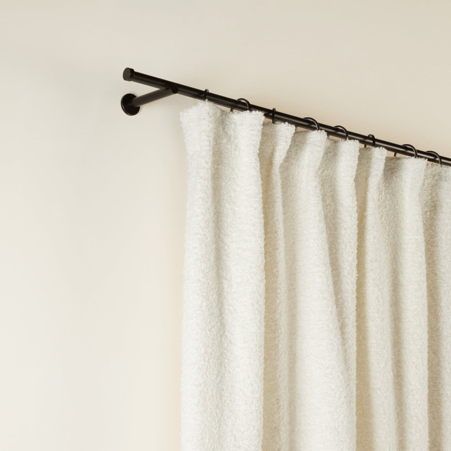 Rideau en Bouclette Japandi aspect laineux écru – Leonard