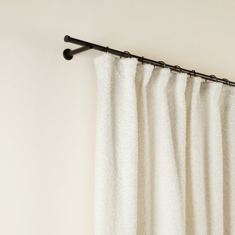 Rideau en Bouclette Japandi aspect laineux écru – Leonard