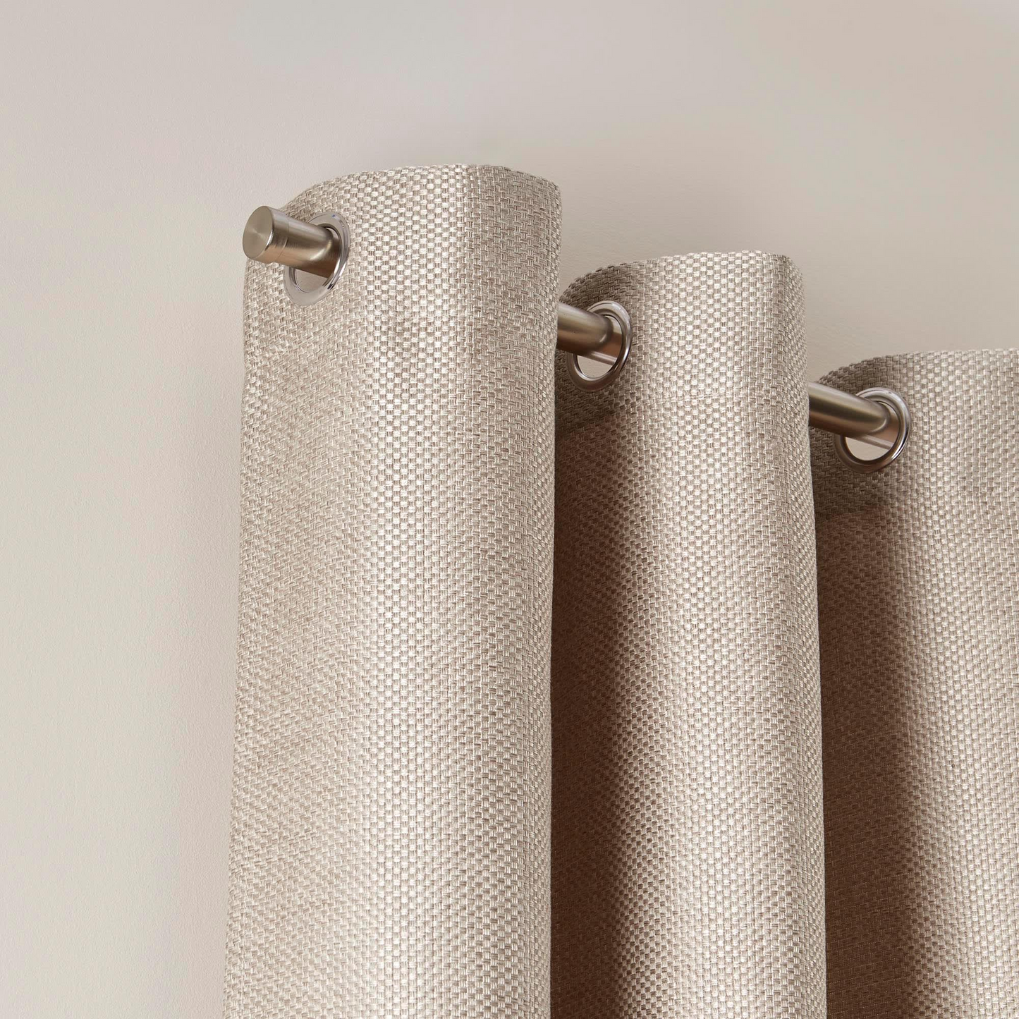 Rideau en Tissage Satiné Beige Japandi – Coconut