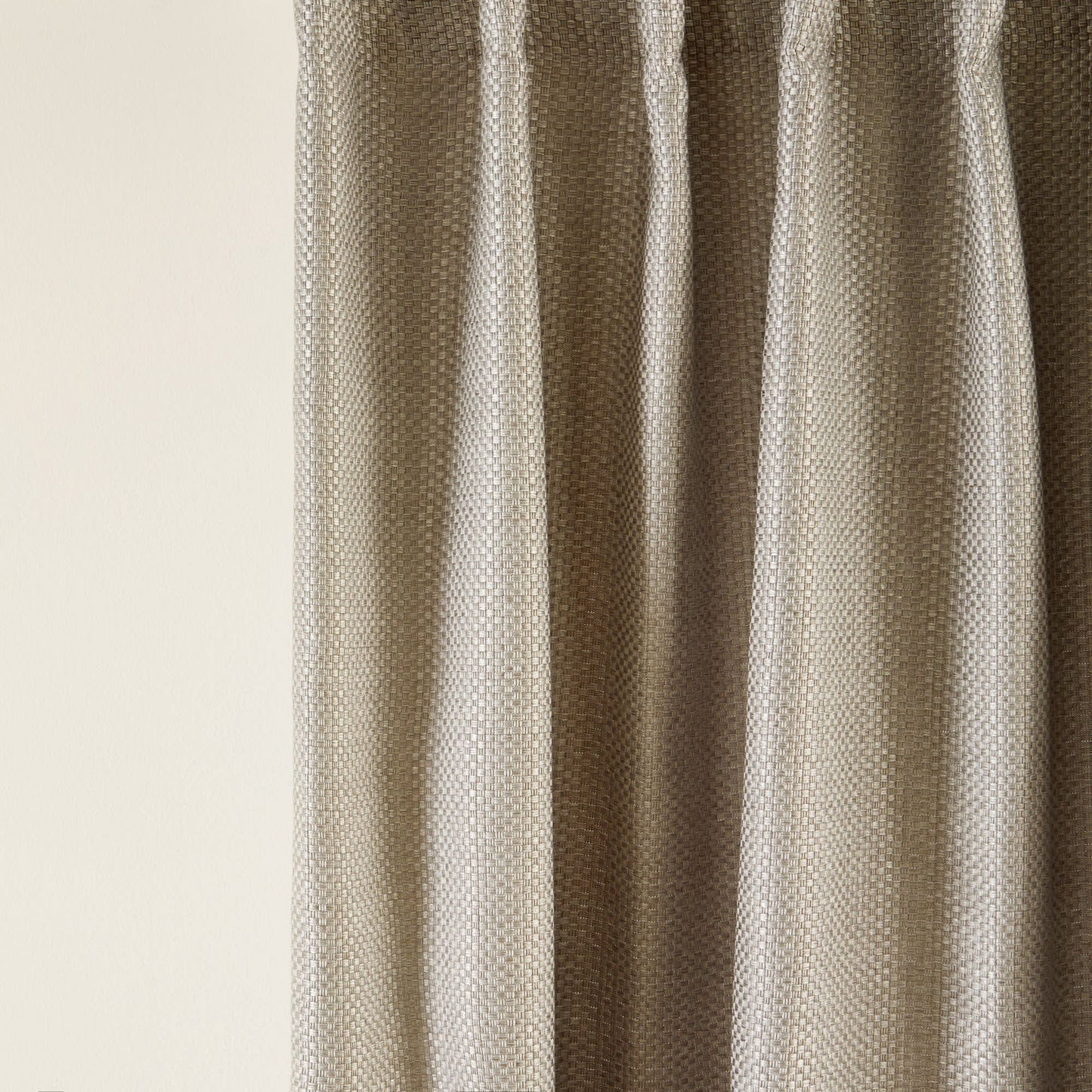 Rideau en Tissage Toile Japandi effet Satiné Beige – Coconut
