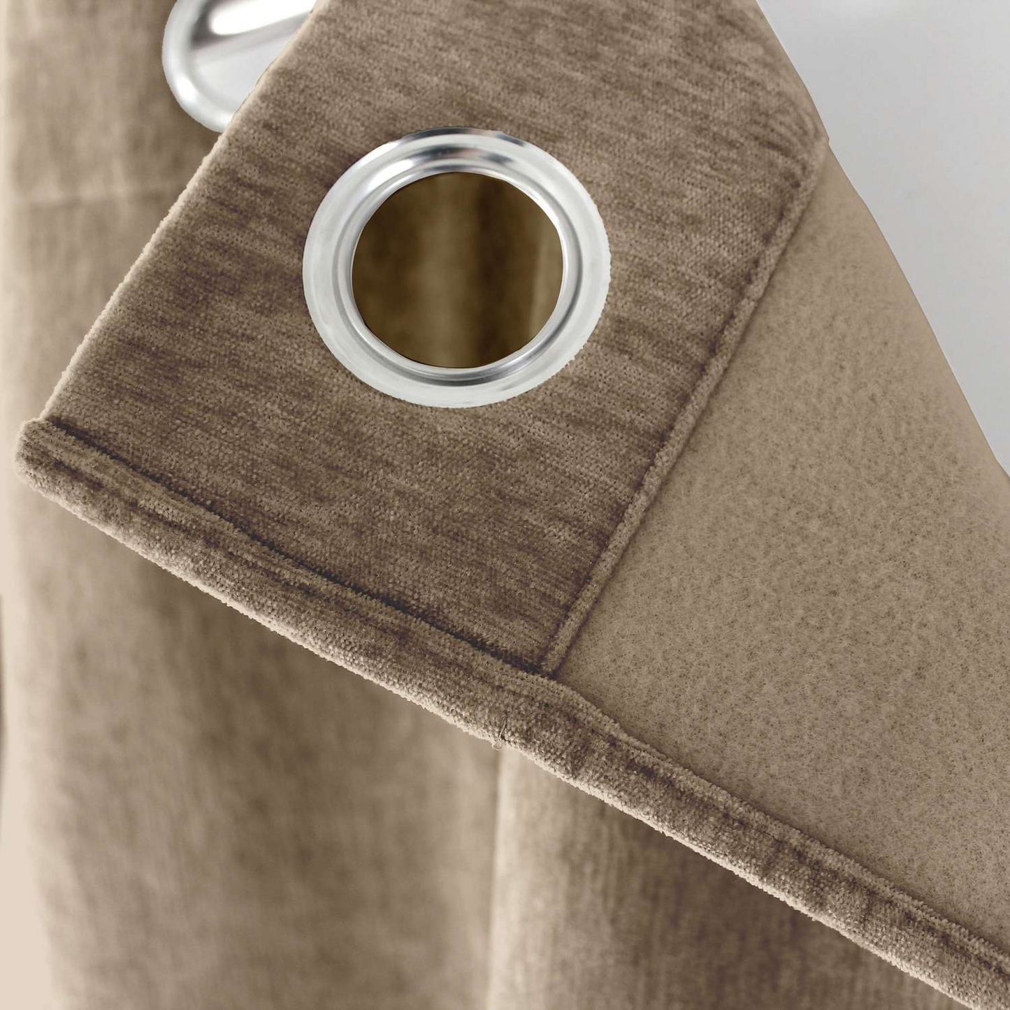 Rideau Thermique Japandi Occultant Velours Beige 140x260 cm – Velvet