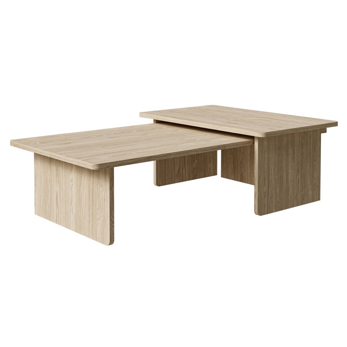 Table Basse Japandi rectangulaire bois clair 140x90 cm – Usalo