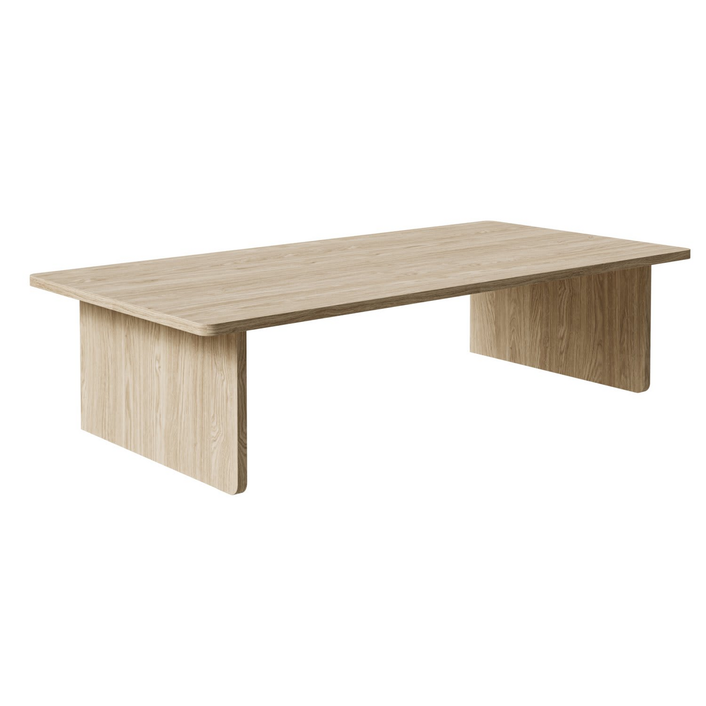 Table Basse Japandi rectangulaire bois clair 140x90 cm – Usalo