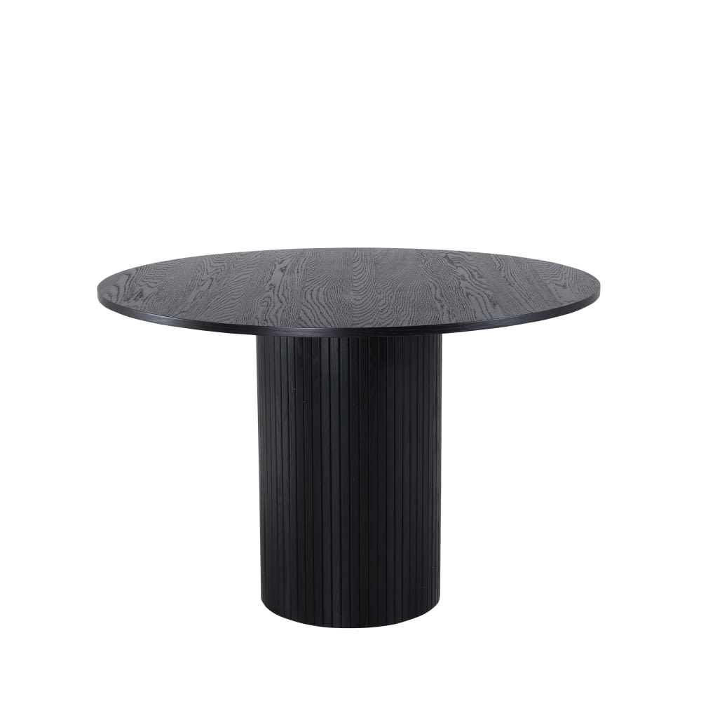 Table à Manger Japandi ronde 4 personnes en bois blanchi – Bianca