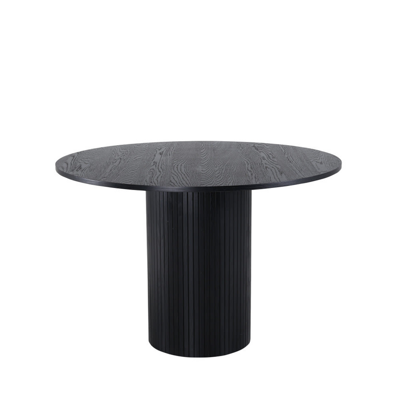 Table à Manger Japandi ronde 4 personnes en bois blanchi – Bianca