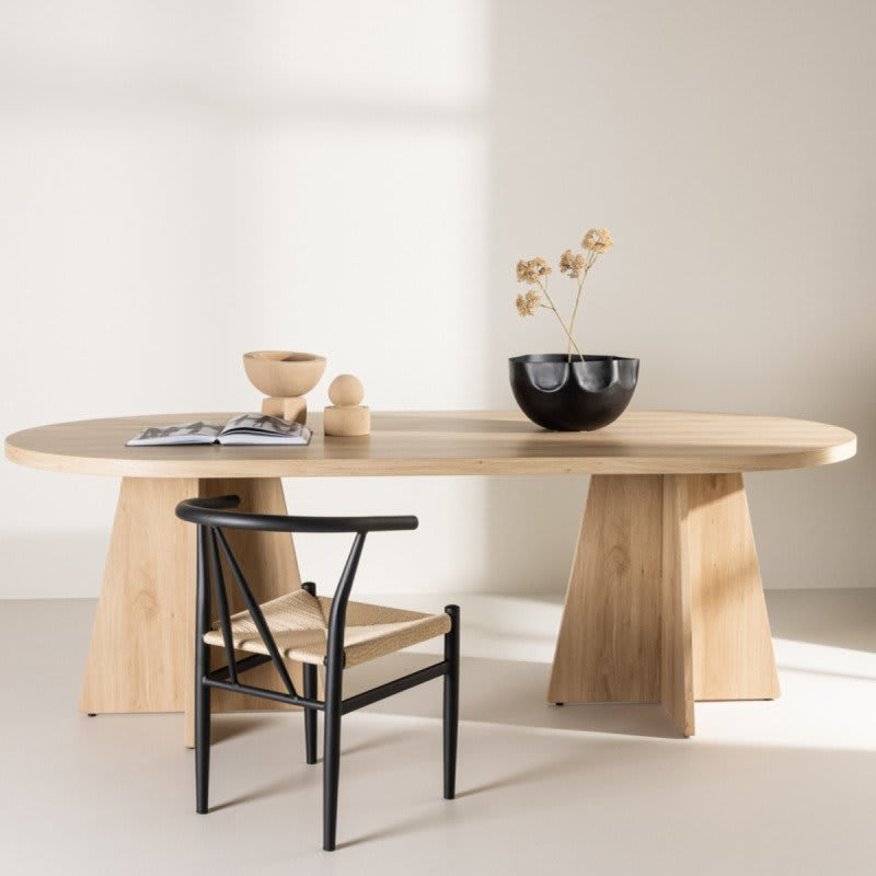 Table à Manger Japandi bois 230x115 cm – Beti