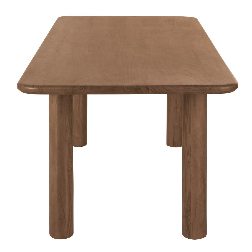 Table à Manger Japandi bois d'acacia massif marron 6 personnes L200 – Sacramento