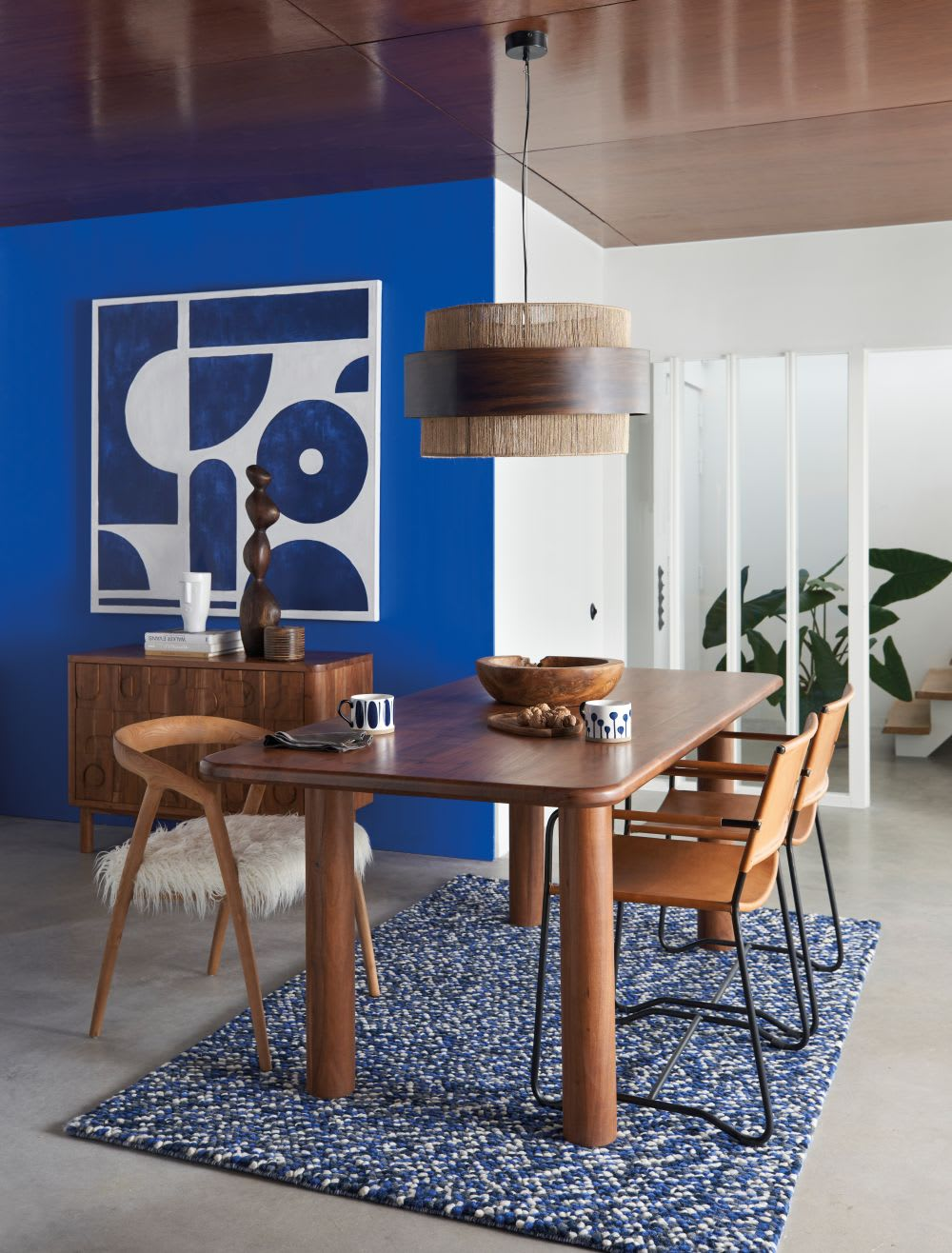 Table à Manger Japandi bois d'acacia massif marron 6 personnes L200 – Sacramento