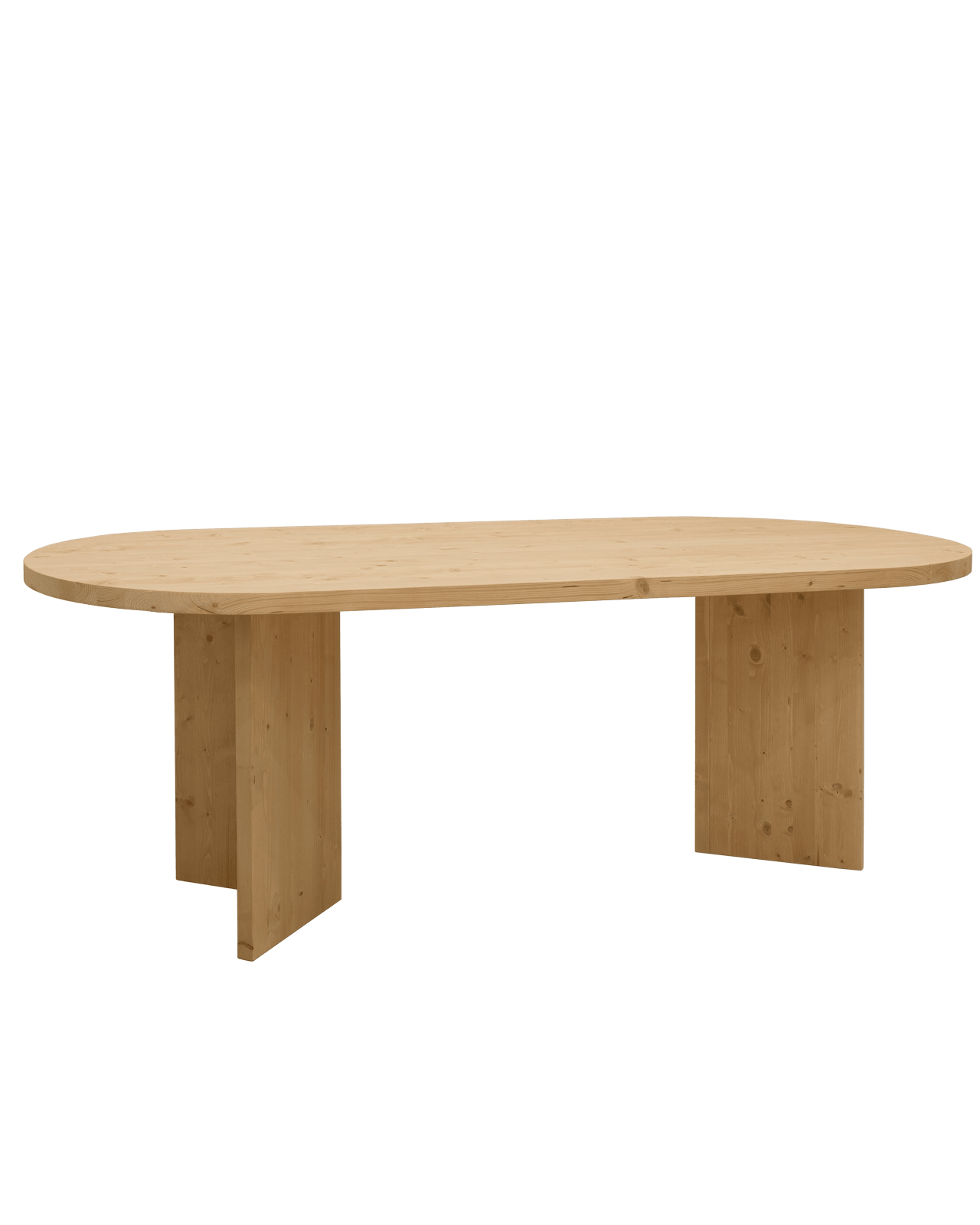 Table à Manger Japandi en Bois de Sapin Marron 200x75cm – Osaka