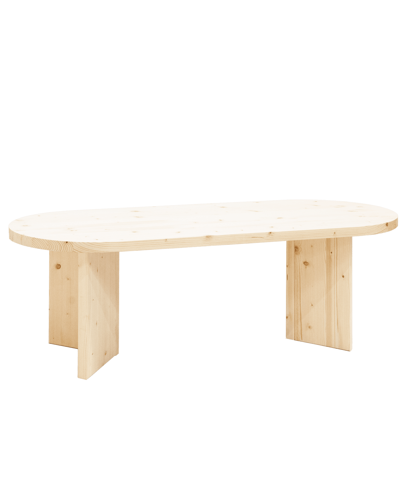 Table à Manger Japandi en Bois de Sapin Marron 200x75cm – Osaka