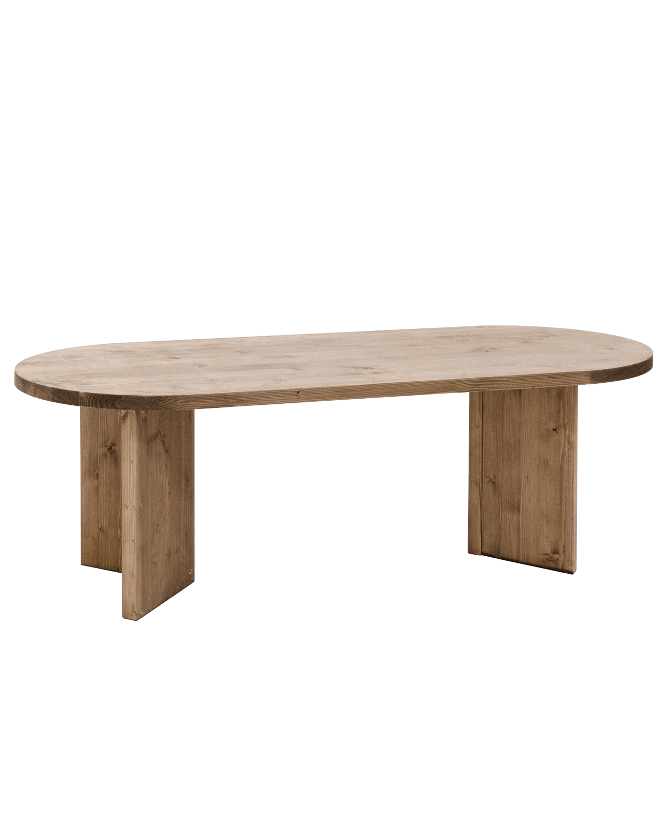 Table à Manger Japandi en Bois de Sapin Marron 200x75cm – Osaka