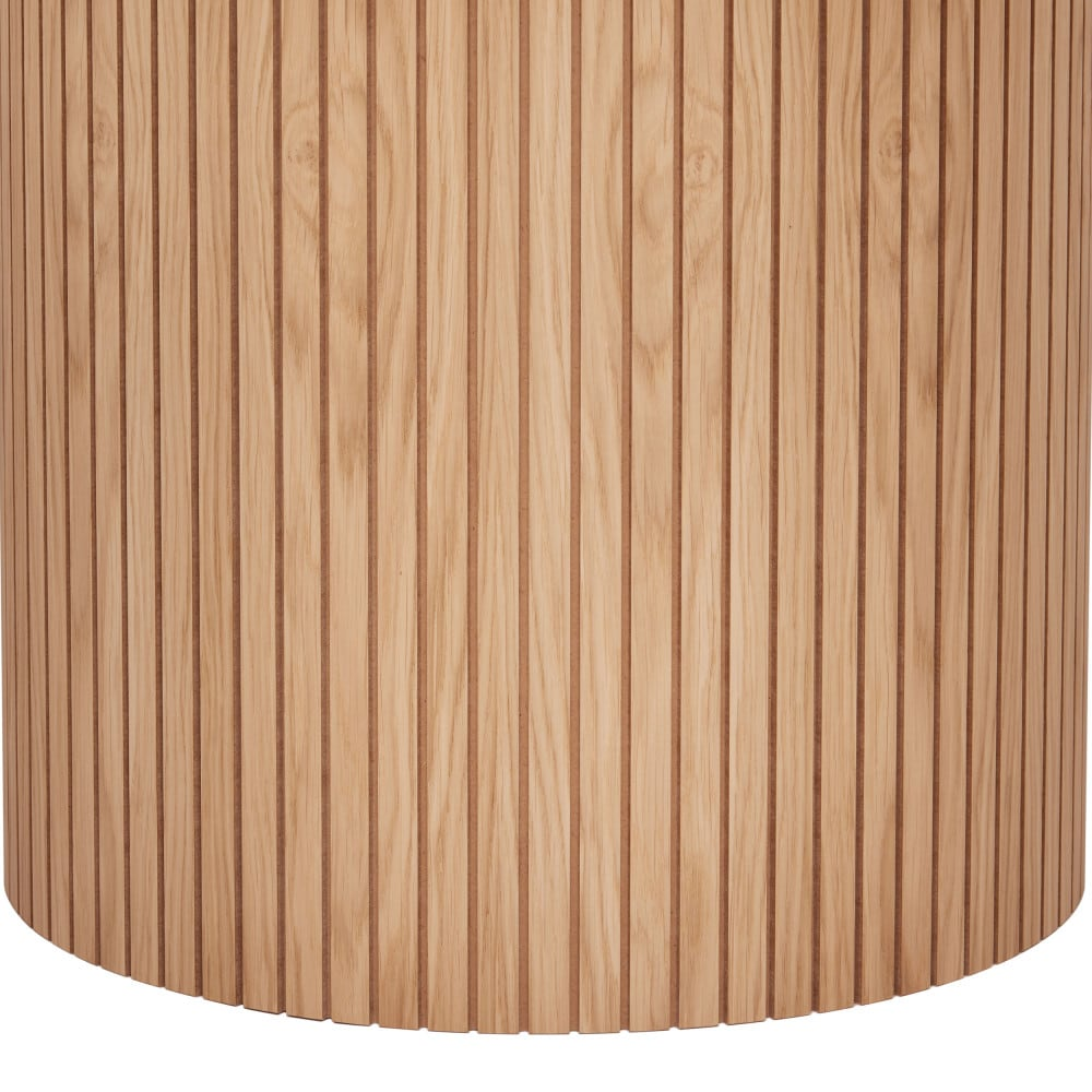 Table à Manger Extensible Japandi 4 à 6 Personnes Bois Clair ø120-160x120cm - Toscana