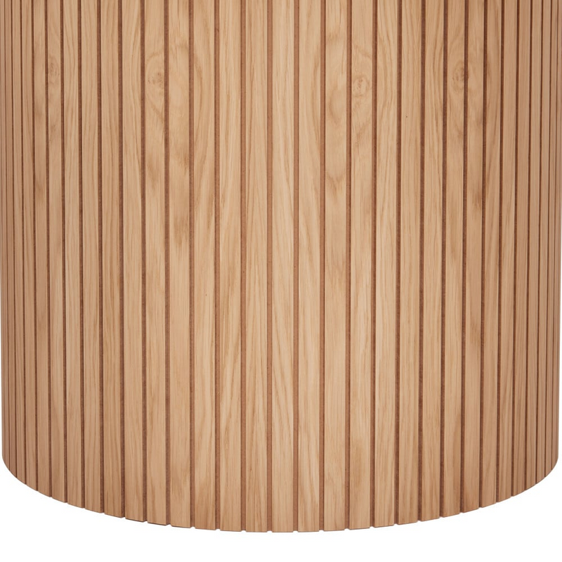 Table à Manger Extensible Japandi 4 à 6 Personnes Bois Clair ø120-160x120cm - Toscana
