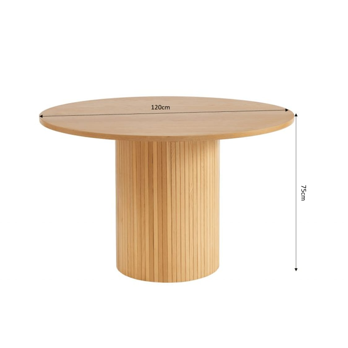 Table à Manger Japandi en frêne 120cm - Ernest