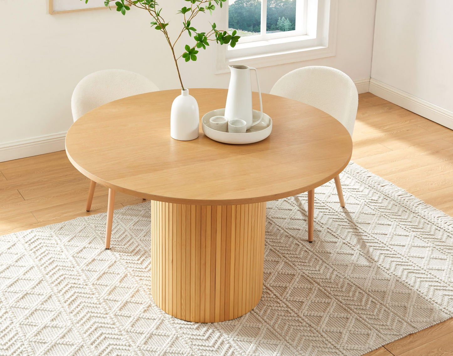 Table à Manger Japandi en frêne 120cm - Ernest