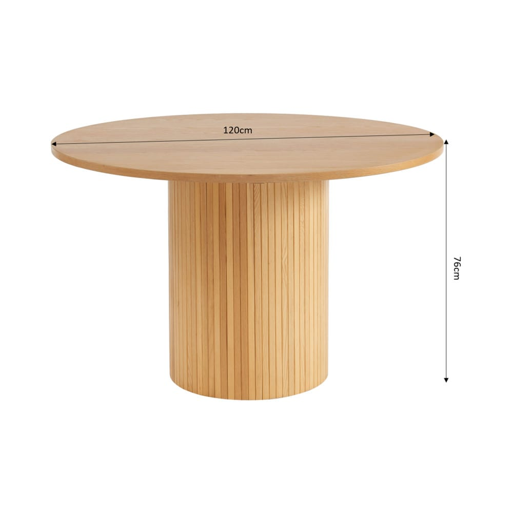Table à Manger Japandi en frêne 120cm - Ernest