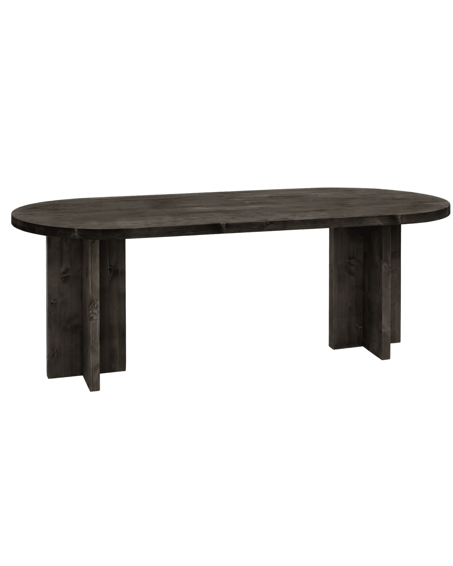 Table de Salle à Manger Ovale Japandi en Microciment Blanc Cassé 180x75cm – Tokyo