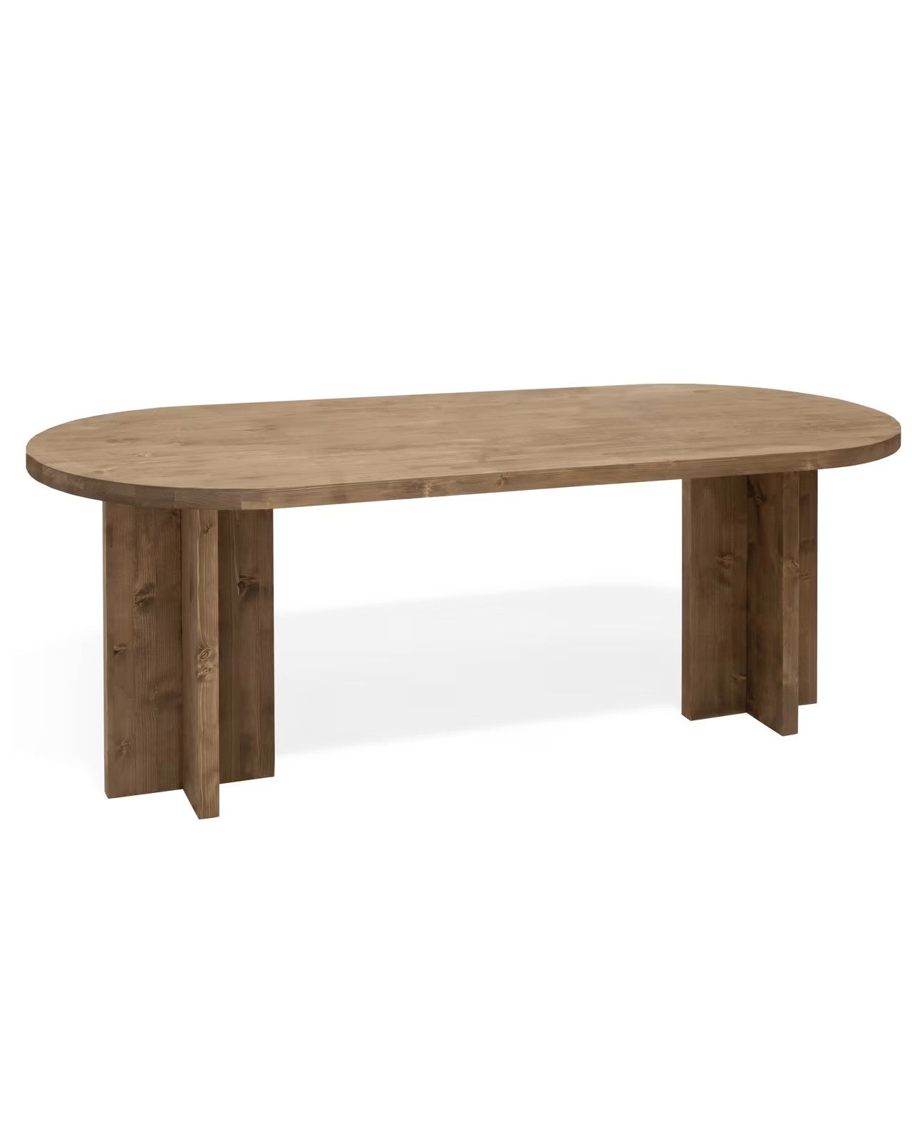 Table Japandi ovale en sapin vieilli 6-8 personnes – TOKYO