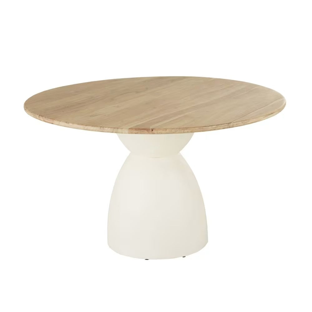 Table Japandi ronde bicolore 5-6 personnes – SARTENE