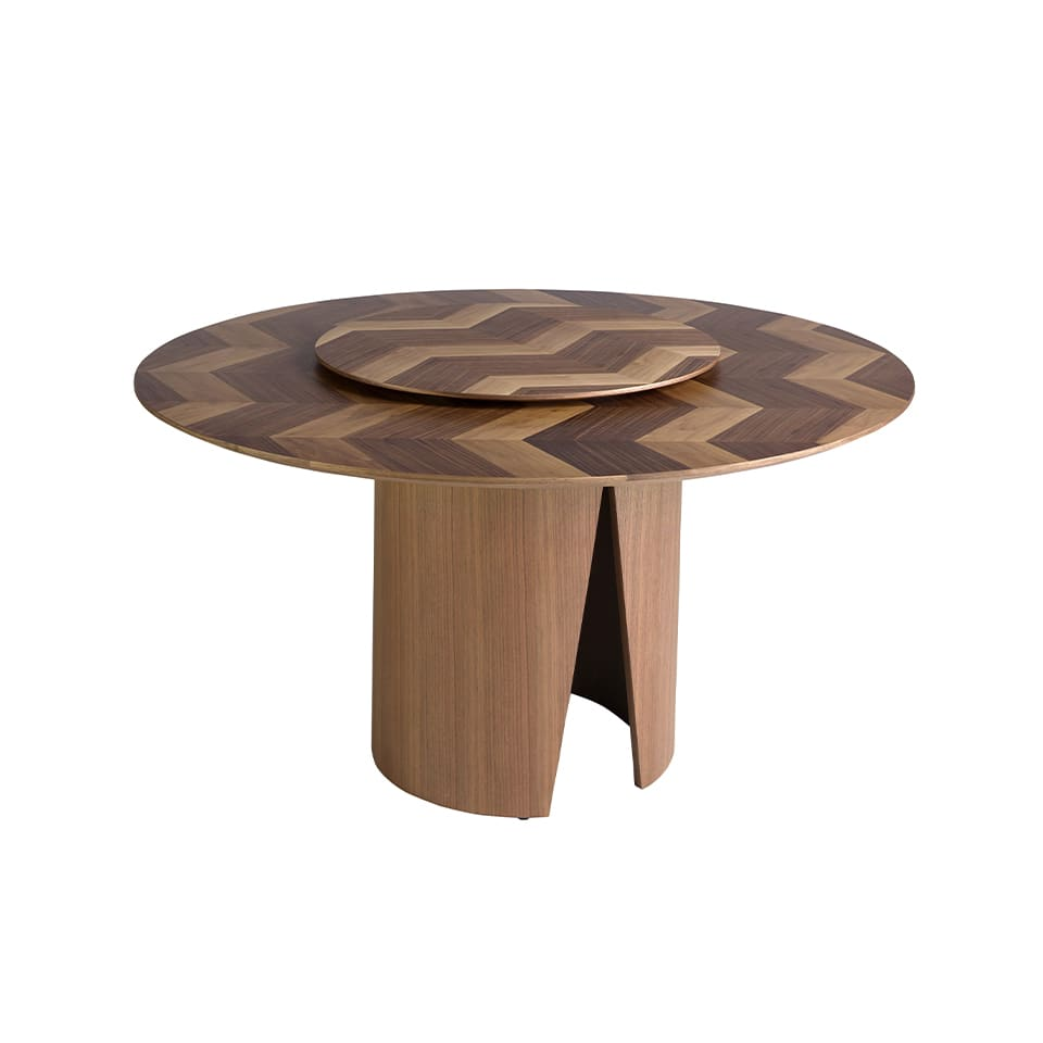Table à Manger Ronde Japandi noyer – Sakura