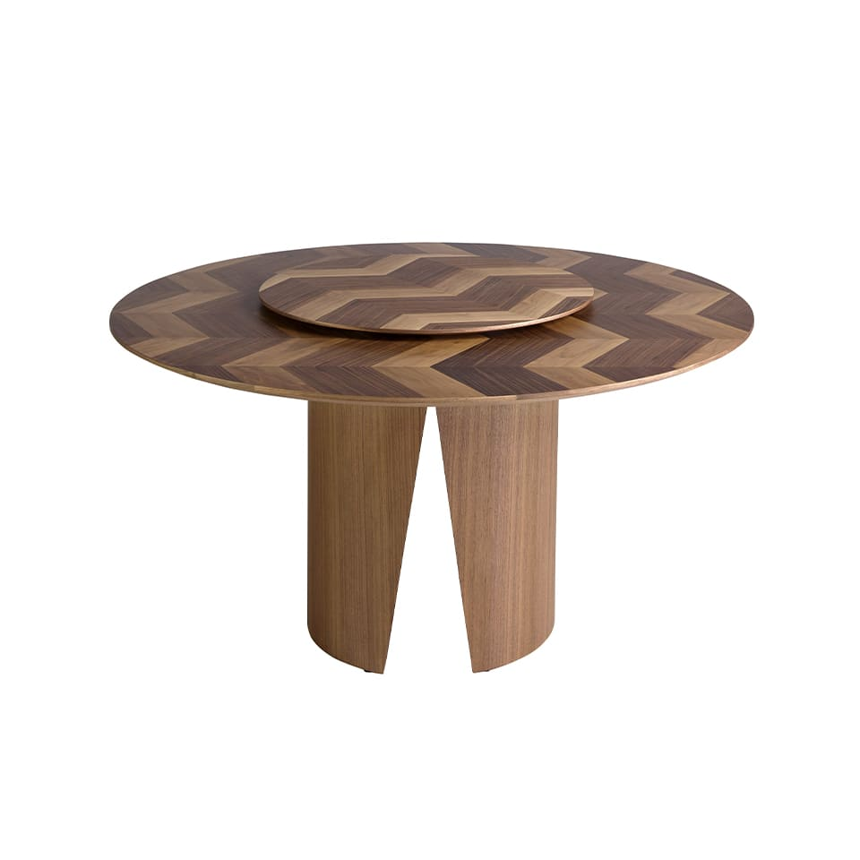 Table à Manger Ronde Japandi noyer – Sakura