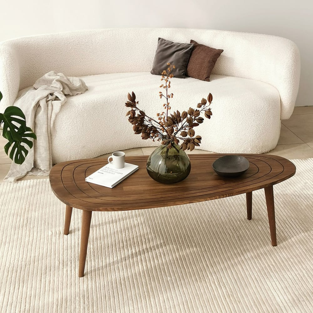 Table Basse Japandi bois foncé – Rana