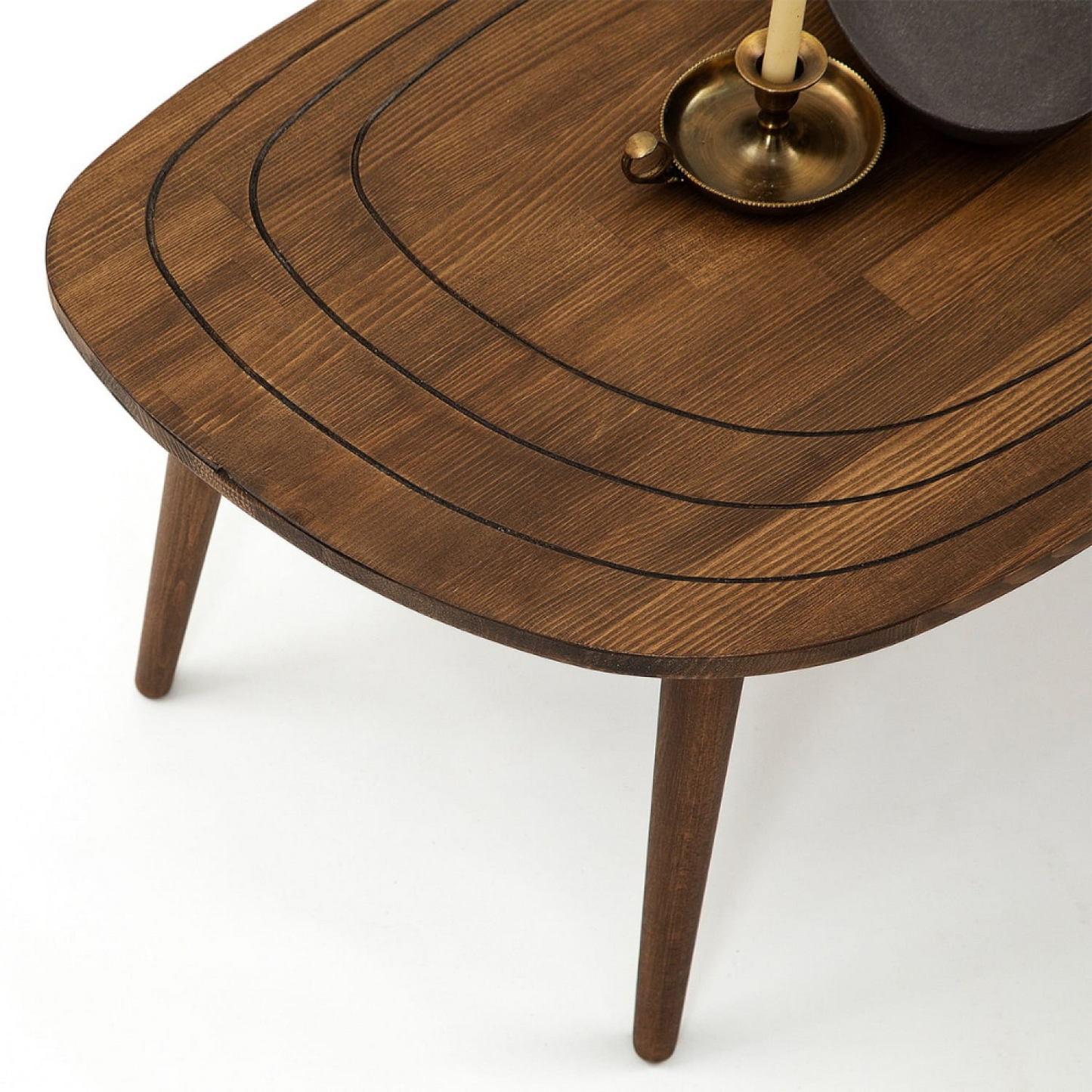 Table Basse Japandi bois foncé – Rana