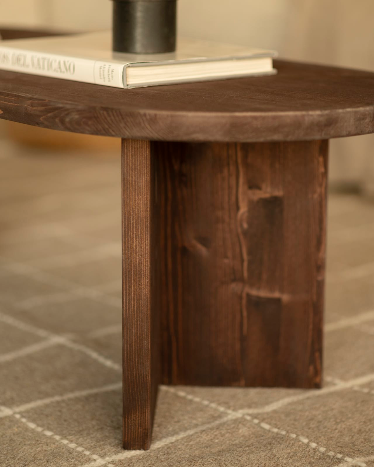 Table Basse Japandi en bois de sapin marron 120x40 cm – Osaka