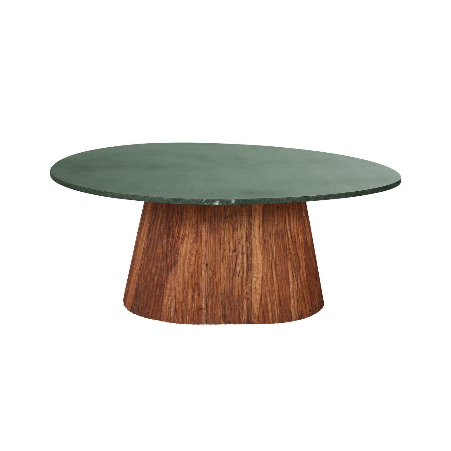 Table Basse Japandi en marbre vert et bois acacia massif L103 – Alya